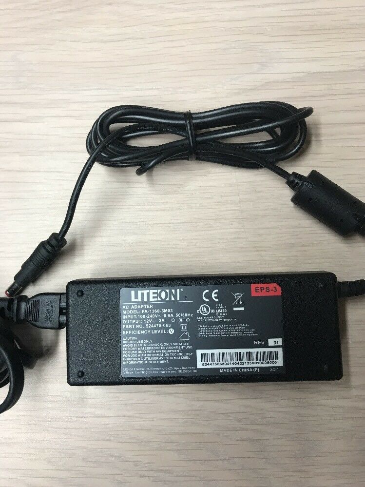 *Brand NEW* 12V 3A AC Adapter Liteon PA-1360-5M03 Power Supply Charger